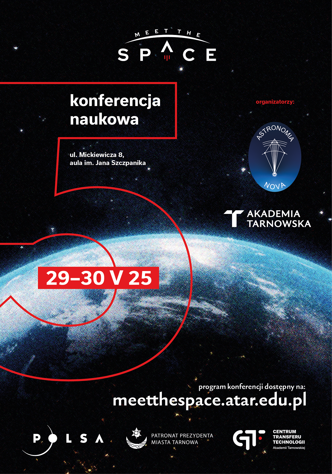 Plakat z konferencji Meet the Space