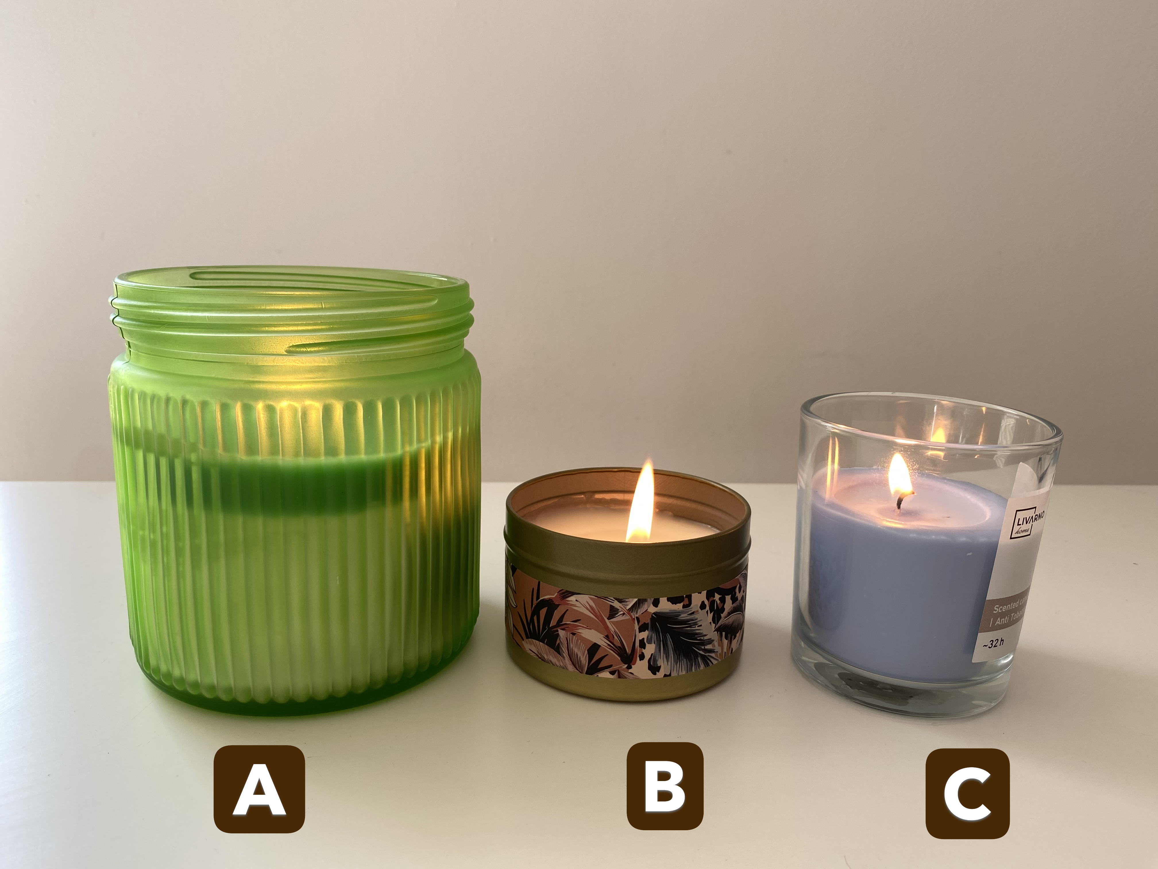 Scented candles